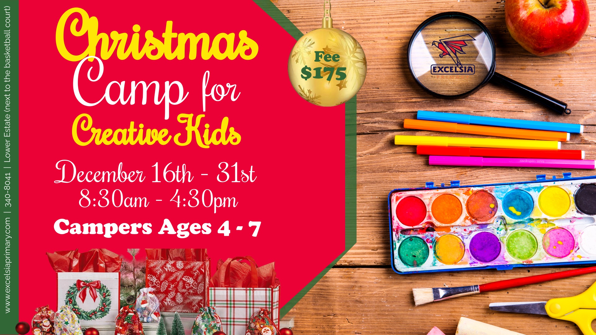 Christmas Camp Banner AD Redesign